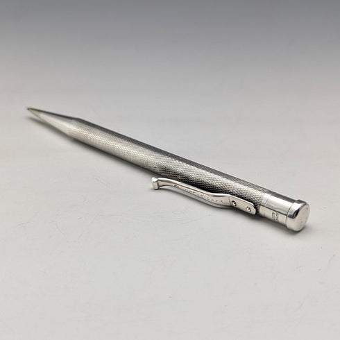 1954 British Yard O'Red Sterling Silver Push-Pull Pencil with Refills and Case